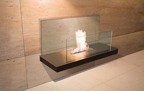 An Innovation for the Indoor Fireplace: Wall Flame by Radius Design