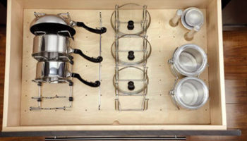 Get Your Drawers Organized with a Peg Board System by Rev-A-Shelf