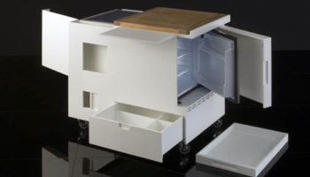 The Minikitchen in Corian: Boffi Re-Issues Joe Colombo's Classic Design