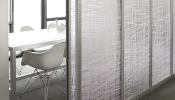 A New Material Gets a Newer Use: 3Form's Varia Ecoresin Sliding Doors