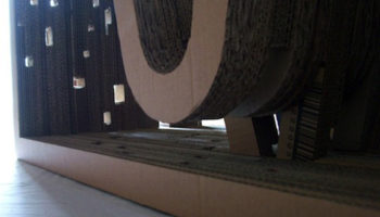 Beautiful Recycled Cardboard Table from Diseño Cartonero