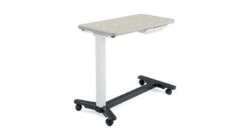 Sleek EZ-123 and EZ-123K Overbed Tables by Nemschoff