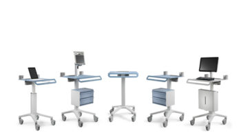 Pocket mobile worksurface by Nurture