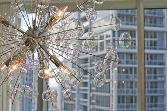 lighting, pendant, residential, caviar chandelier, bubble chandelier