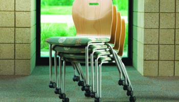 Brooke, the Stackable and Mobile Chair by Grand Rapids Chair