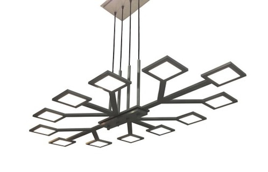 WAC, Vela, OLED, sconce, chandelier, green