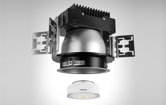 Toshiba, LED, lighting, commercial, downlight, residential,