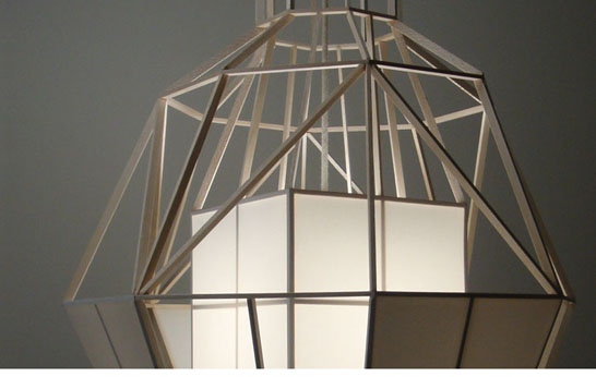 Vederlicht by Daniel Hulsbergen Daniel Hulsenbergen, balsa wood, Oracover, lightweight lamps, pendant lamp, Dutch Design, Studio Daniel