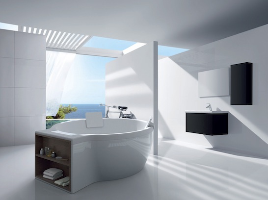 Circular, Roca, tub, bathtub, bath