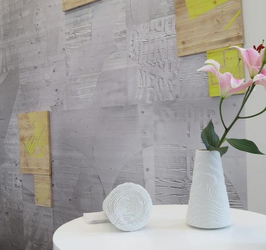 Kai Linke, Blasted, Interior Lifestyle China, Shanghai, Messe Frankfurt, sandblasting, contract