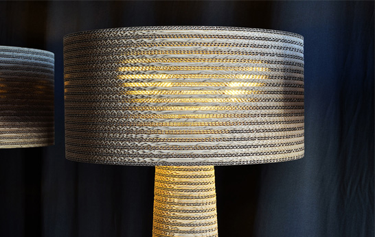 Sustainable Cardboard Lamps by Fabbian Illuminazione