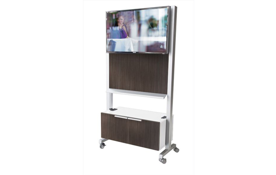 Dewey Connection Cart by Fixtures Furniture Dewey Connection Cart, education, learning, presentation board, tack board, white board, AV storage,