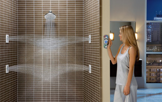 bathroom, Moen Flushmount Body Sprays, body spray, shower, Moen,