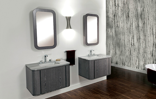 Lacava, bathroom, cabinetry, double vanity, single vanity, finger pull opening, made in the USA, Giulia
