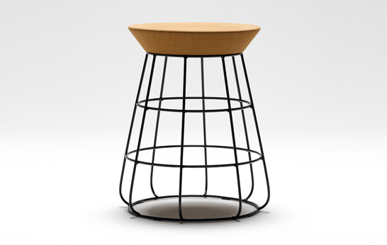 Sidekick, stool, Thanks, New Zealand, Timothy John, cork, wire, seating,
