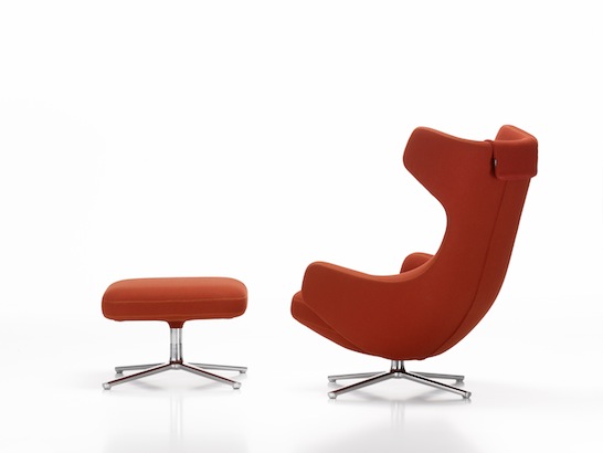 Antonio Citterio, Vitra, Repos, Grand Repos, ottoman, footrest, lounge chair, contract, biomechanical design