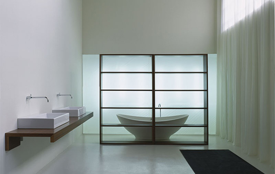 bathroom design, washbasin, Matteo Thun, Rapsel, Barcelona Collection, modernist design,