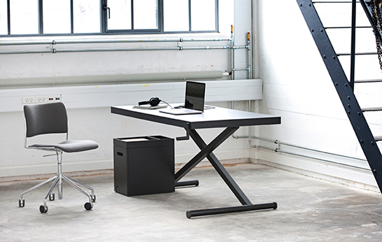 desk, office, table, adjustable height desk, KiBiSi, XTable, Danish design,