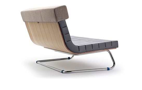 reclaimed steel, imm Cologne, SUPERGRAU, FS2100 sofa, three-seater sofa, cantilevered sofa,