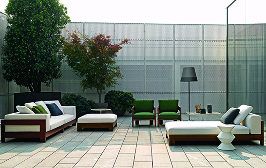 luxury, outdoor furniture, Minotti, Italian design, The Lifescape Collection, Iroko,