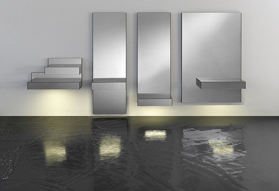 Kendo Mobilario, mirror, Grey, lighting, LED, residential, bath, hospitality