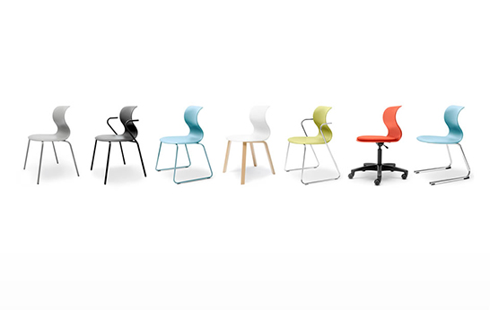 Pro chair series, Konstantin Grcic, Flötotto, seating, classroom seating, education, commercial, hospitality,