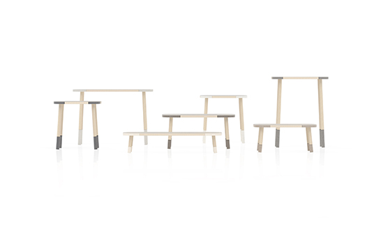 Nendo, Caesarstone, Oki Sato, Salone Internazionale del Mobile 2013, tables, stone, quartz, Stone-Edge tables,