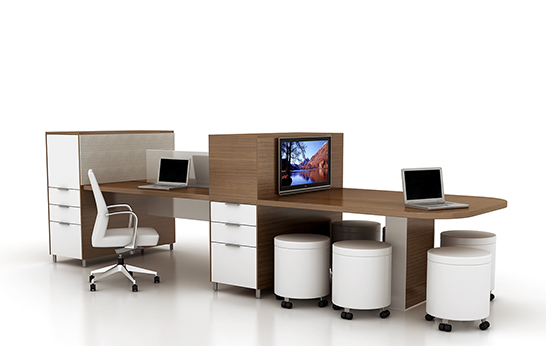 David Allan Pesso, Darran, furniture, office, desks, open plan, flexible workstation, Rift Open Office Collection