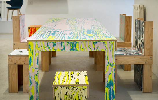 Wacky Wood Grains: Surface Trend Wacky Wood Grains_ Surface Trend_ColoRing_Schemata Architects_Jo_nagasaka