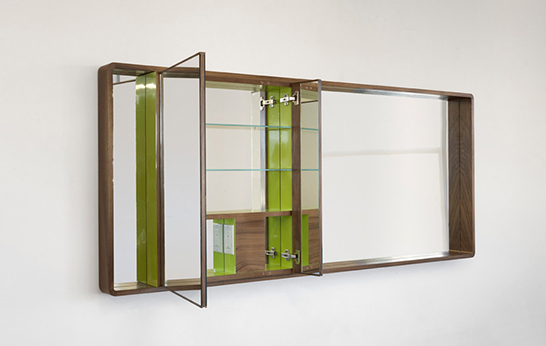 Wall*nut Medicine Cabinet, storage, bathroom, Think Fabricate, Brooklyn, vanities, mirror, cabinet,