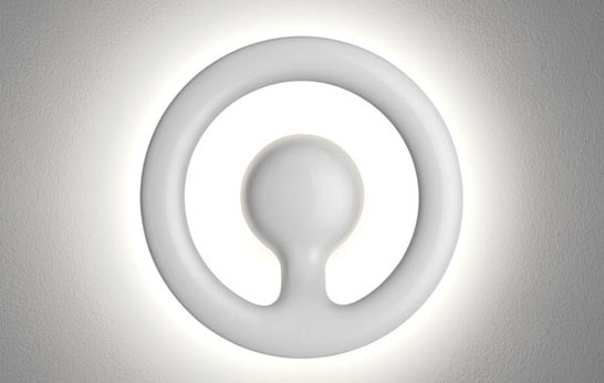 Flos, Orotund, wall lamp, Marc Newson, injection molded plastic, lamp, lighting,