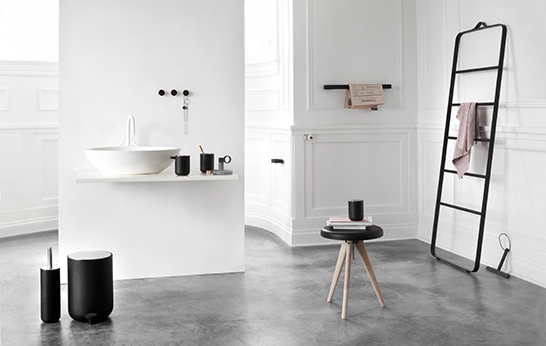 towel rail, toilet roll holder, storage ladder, Jonas Bjerre-Poulsen and Kasper Rønn, Copenhagen, NORM, Menu, bathroom products, accessories,