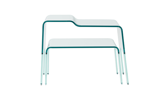 Hamok, Ligne Roset, Julien Cedolin, occasional tables, bedside table, glass,