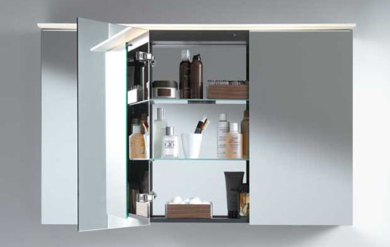 Duravit, bathroom cabinets, vanities, mirrored cabinet, LED, lighting, bathroom,