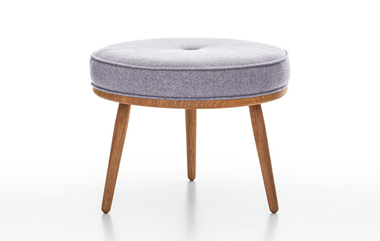 stools, Galvin Brothers, solid oak, Moonshine, upholstered stool, Made in England,