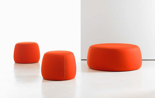 poufs, ottomans, occasional seating, stools, beanbags, breakout seating, lobby seating, trend, offices, contract,