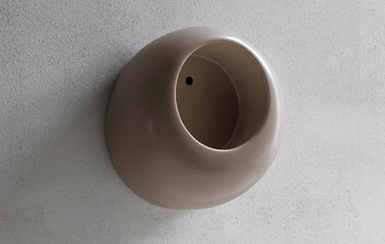 urinal, sanitary ware, ceramics, Cielo, Italian design, handcrafted, handmade, Slot, Ball, Mini Ball, bathroom, contemporary, geometric, 5.5 Designers,
