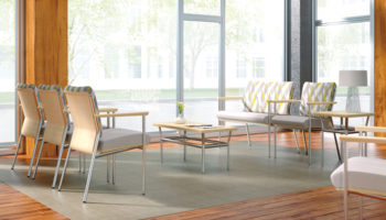 Sleek Healthcare Seating: Trace Metal by Wieland