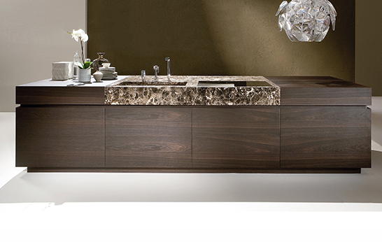 Key Cucine, Sbabo Cucine, kitchen, KU45 kitchen, storage, oak cabinets, marble counter, Italian design,