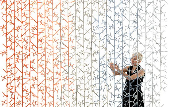 Amass Modular Space Divider by Benjamin Hubert