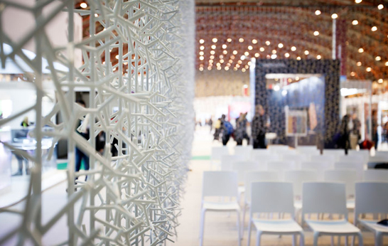 Amass Modular Space Divider by Benjamin Hubert