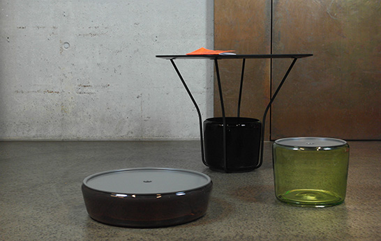 Pulpo, German design, imm Cologne 2014, Maison & Objet January 2014, Sebastian Herkner, Oliver Schick, tables, side tables, coffee tables, shelving, accessories, blown glass, metal,