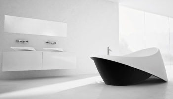Goccia Bath Tub and Basin by Marmorin
