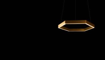 Hex 750 Brass pendant lamp by Resident Studio