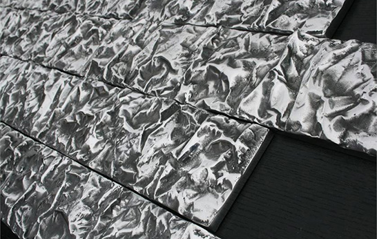 silver, metallics, tiles, walls, metal, reflective, stainless steel, aluminum, cast metal,