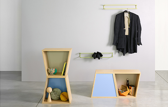 Take Off Your Shoes and Jackets, Flatwork, Ex.t, Italian design, shelving, storage, stackable, new collection, 2014, coatrack, hallway furniture,