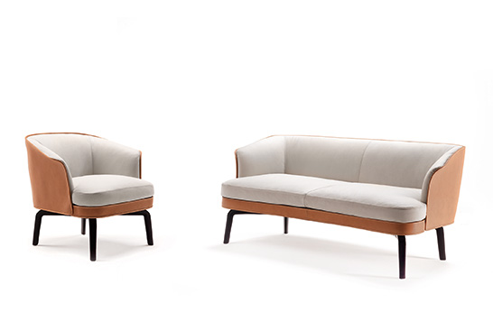 Poltrona Frau Previews New Nivola armchair and sofa by Roberto Lazzeroni