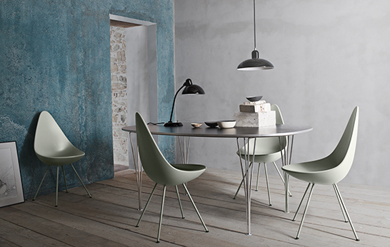 Salone del Mobile, Fritz Hansen, Drop, Arne Jacobsen, Jaime Hayon, Analog, seating, table, office,