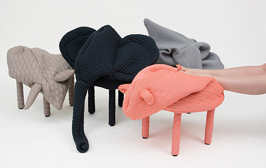 Petstools, Hanna Emelie Ernsting, stools, blanket, kids, playroom, furniture,