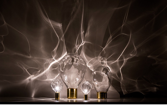 J & L Lobmeyr, glass, Poetic Lab, lighting, table lamp, Salone del Mobile 2014, Milan 2014, Spazio Rossana Orlandi,